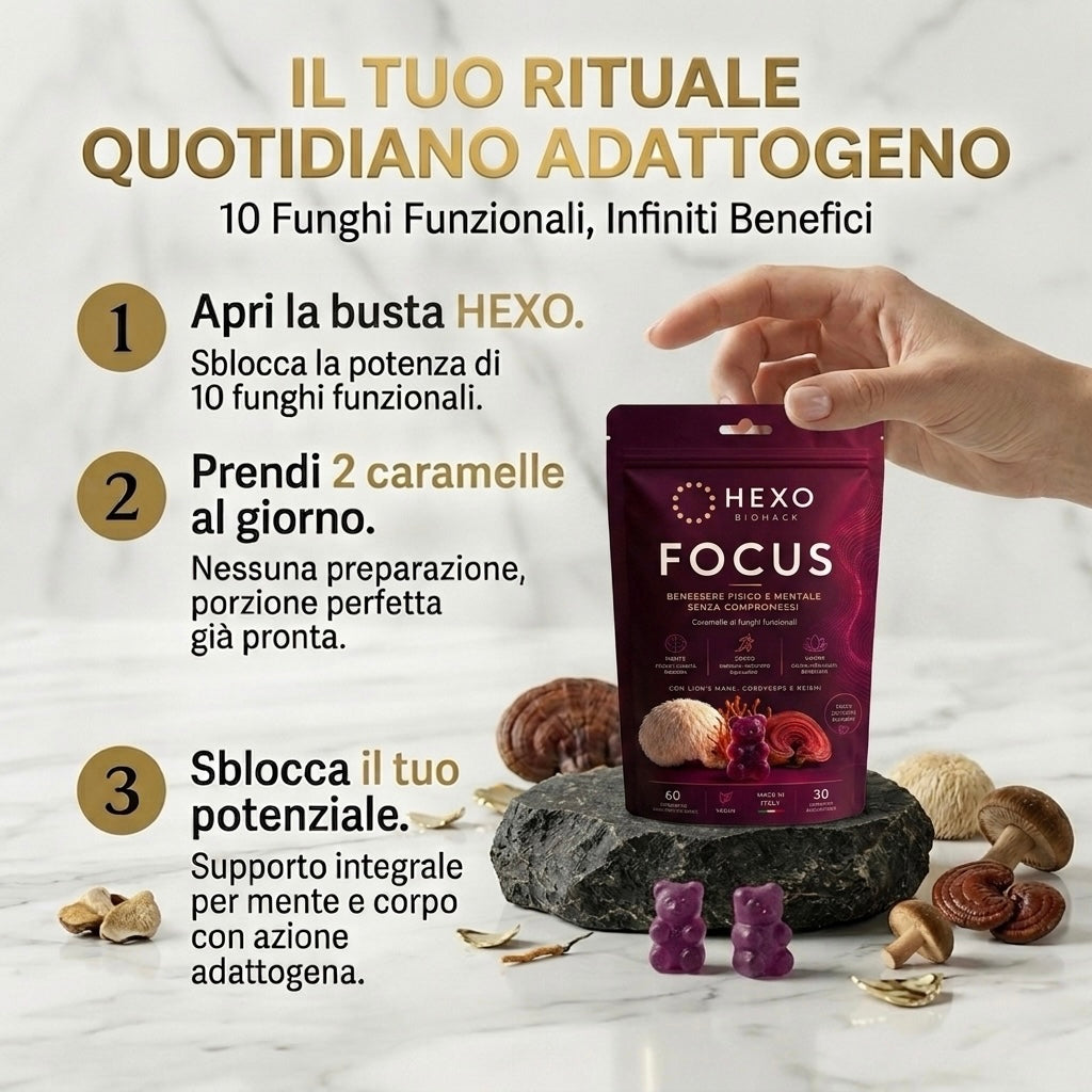 Blend di 10 funghi funzionali - HEXO™