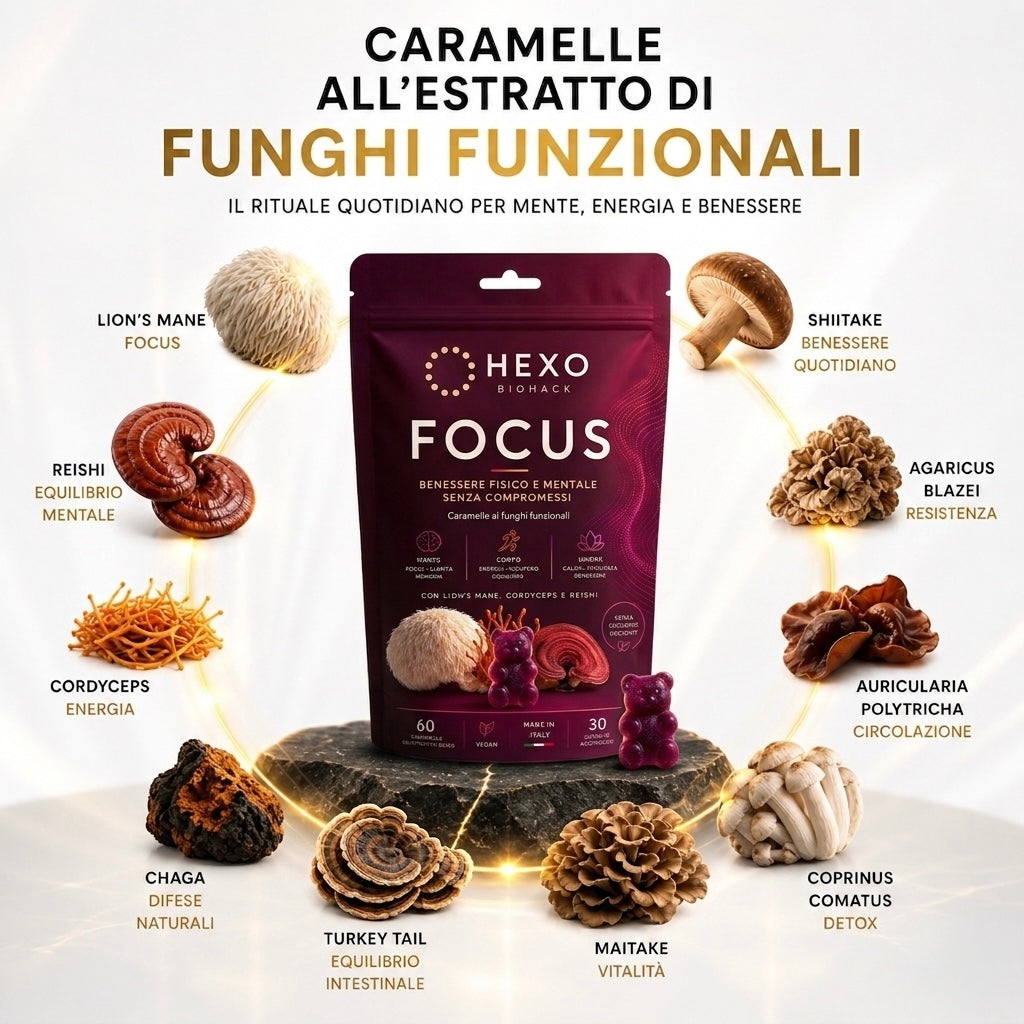 Blend di 10 funghi funzionali - HEXO™